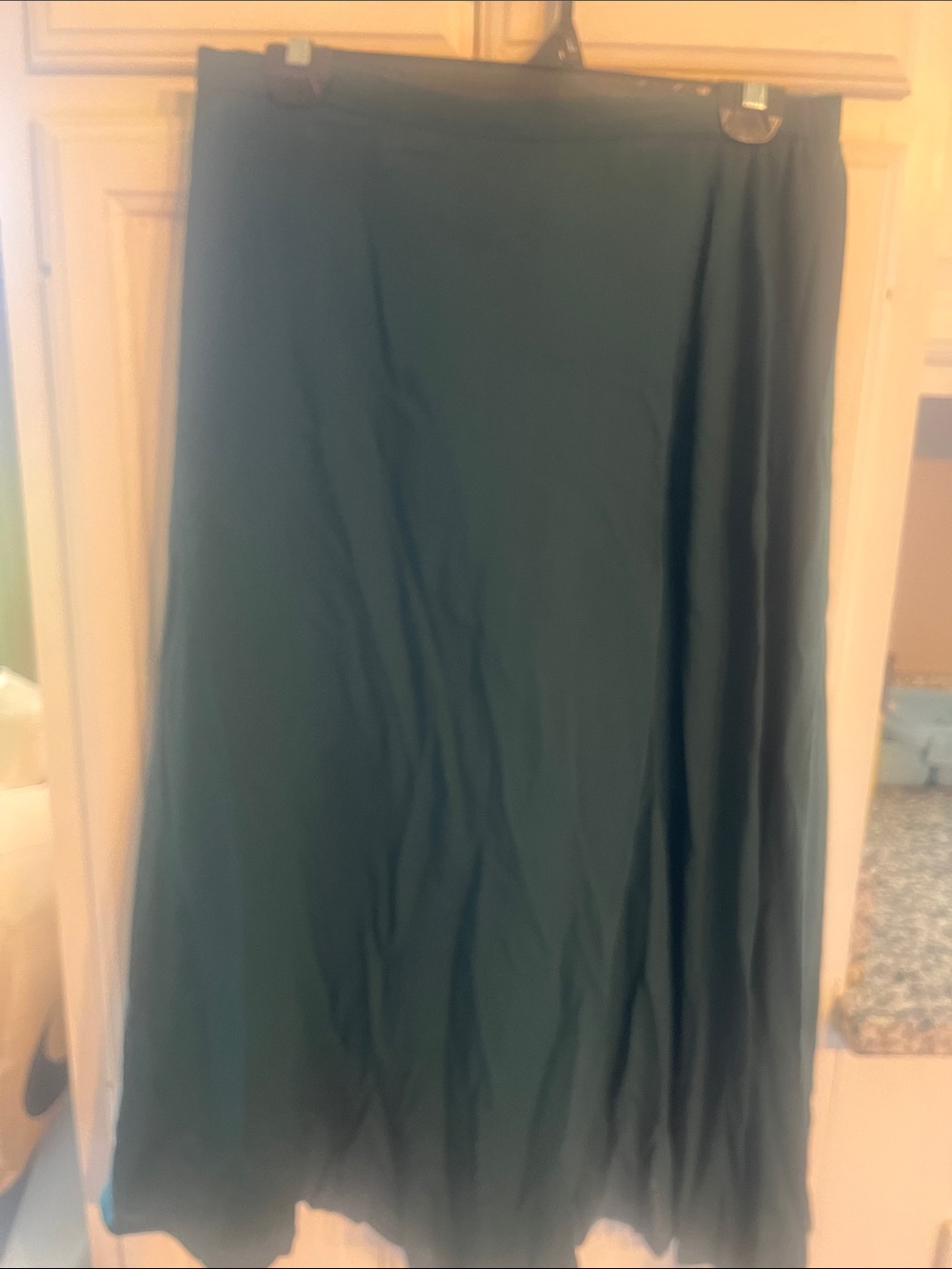 Classic Dark Green A-Line Women's Skirt
